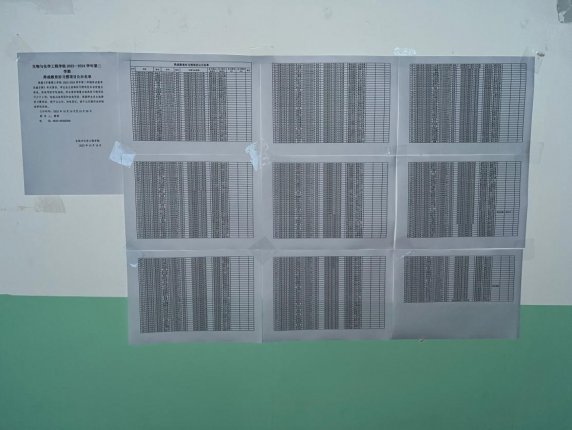 生物与化学工程学院2023—2024学年第一学期 养成教育好习惯项目公示名单